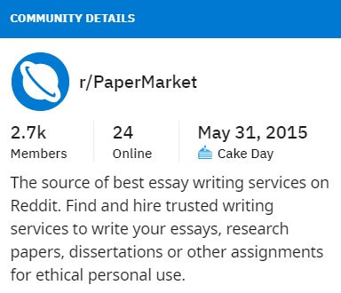 Reddit paper writing services