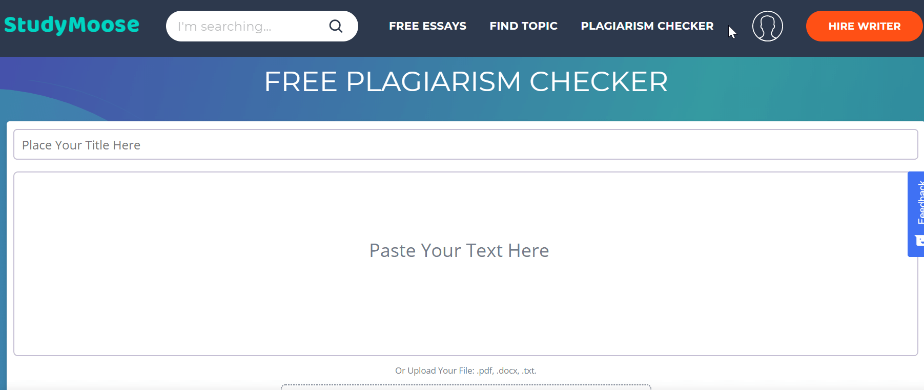 StudyMoose Plagiarism review